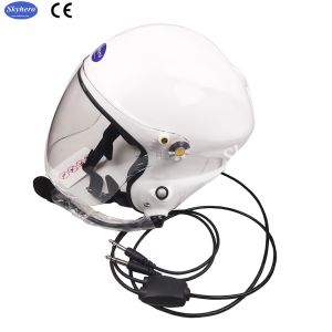 White Noise Cancel Paramotor Helmet With Goprobase Professional Factory