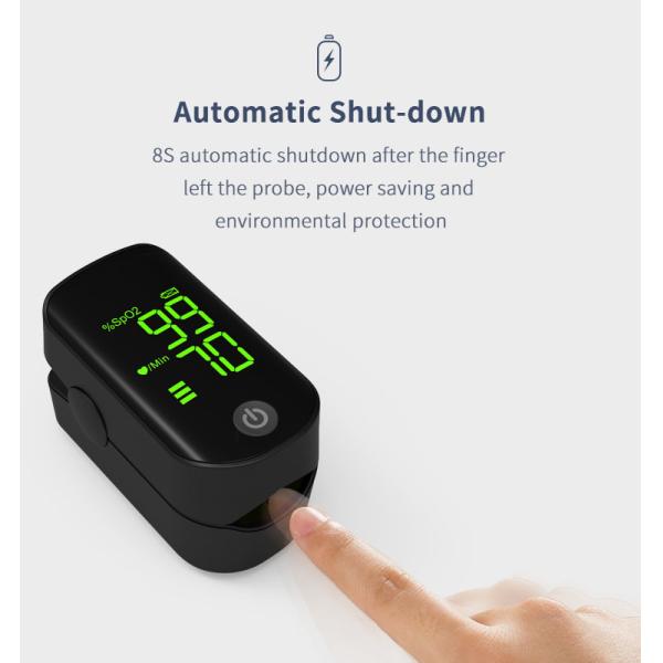 Plastic Medical Finger Pulse Oximeter Accurate Measurement 50g Weight