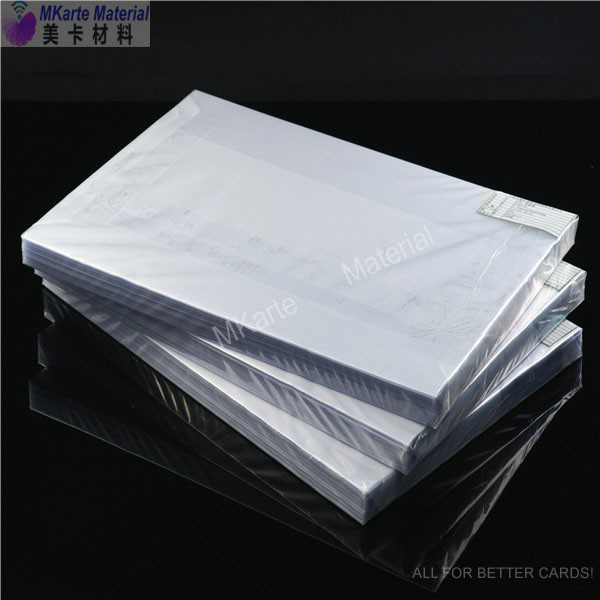 Buy High Adhesion Pvc Card Material Coated Overlay 0.08mm Thickness at wholesale prices