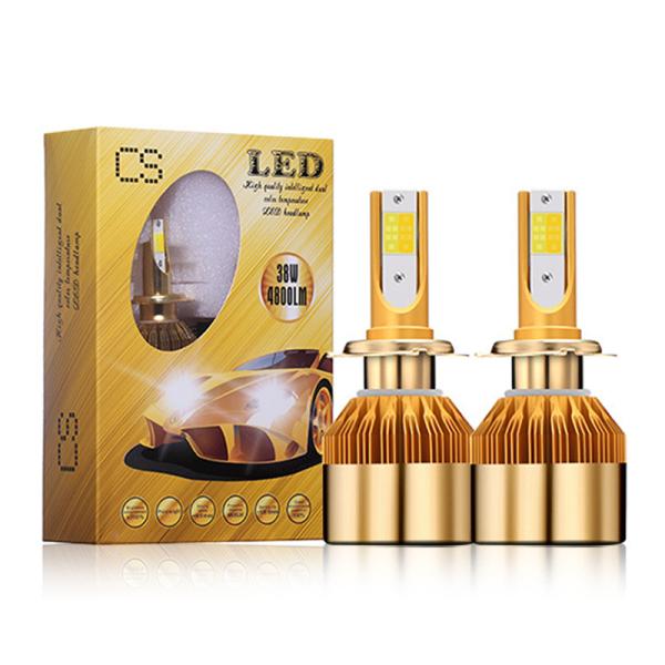 White Gold Color 12V 10000LM H4 H7 H1 H8 H9 H11 Led Car Headlight 3000K 6000K Dual Color Led Headlamp Auto Bulbs