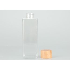 Leakproof 200ml Plastic Screw Top Bottles With Bamboo Lids