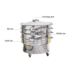 GMP Standard Industrial Flour Vibrating 2000kg/h Vibro Sieve Machine