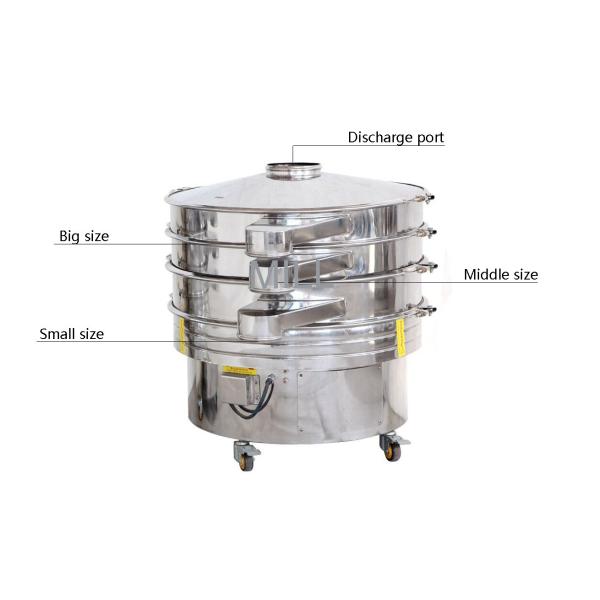 Powder Vibro Sieve Machine , Vibrating Sifting Machine For Pharmaceutical