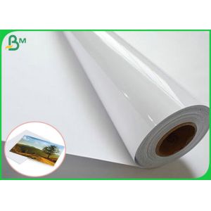 China 3 Inch Of Core Satin And High Glossy Art Paper RC Photo Paper For Pigment  Ink on sale