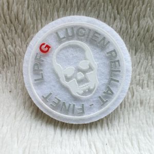 Nylon Flocked Silk-Screen Label (Black, Apparel Use)