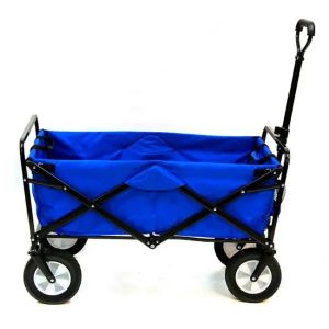 Customized Foldable Wagon Cart Steel Folding Wagon With Practical Hand