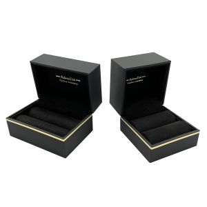Gold Pattern Luxury Jewelry Packaging Boxes Wrapped By Special Paper