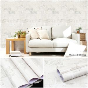 Walls with Modern Floral Design Waterproof 3D Brick Wallpaper backsplash