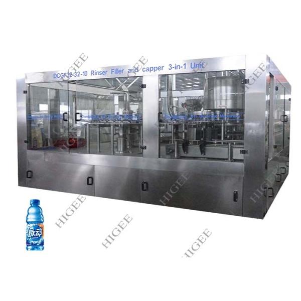 Buy Fully Automatic Automatic Liquid Bottle Filling Machine 3 In 1 380V 50Hz 3.2Kw at wholesale prices