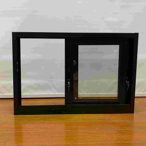 Windproof Aluminum Sliding Windows With Powder Coated Frame Insect Screen