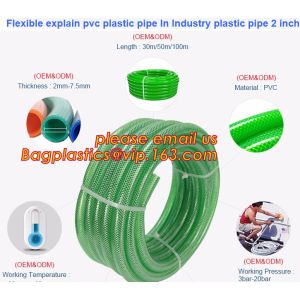 Clear Vinyl Tubing PVC three poly two thread hose pvc braided hose pipe, plastic