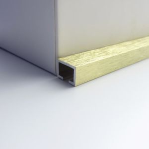 10MM Aluminium L Shaped Trim Brush Gold ISO9001