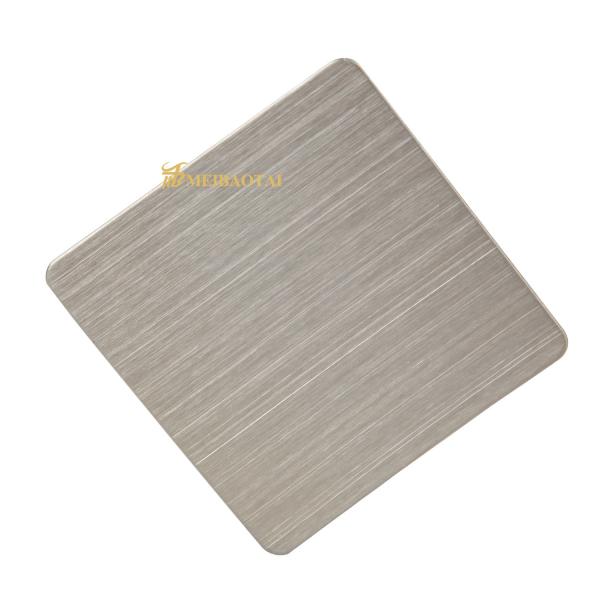 Buy Kitchen Hairline Stainless Steel Sheet 0.55mm Thickness POSCO Material at wholesale prices