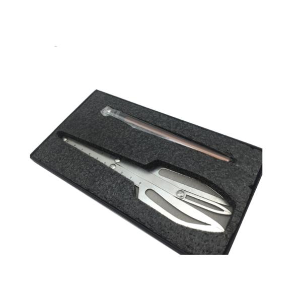 Permanent Makeup Stainless Steel Eyebrow Shaping Tool Silver Ratio / Mean Caliper Divider Microblading Accessories