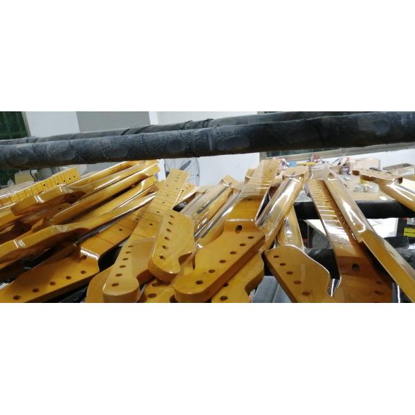 Custom Grand 22 Fret Roasted Maple Electric Guitar Neck for Handmade Tele Guitar Kits Gloss Finished with Bone Nut