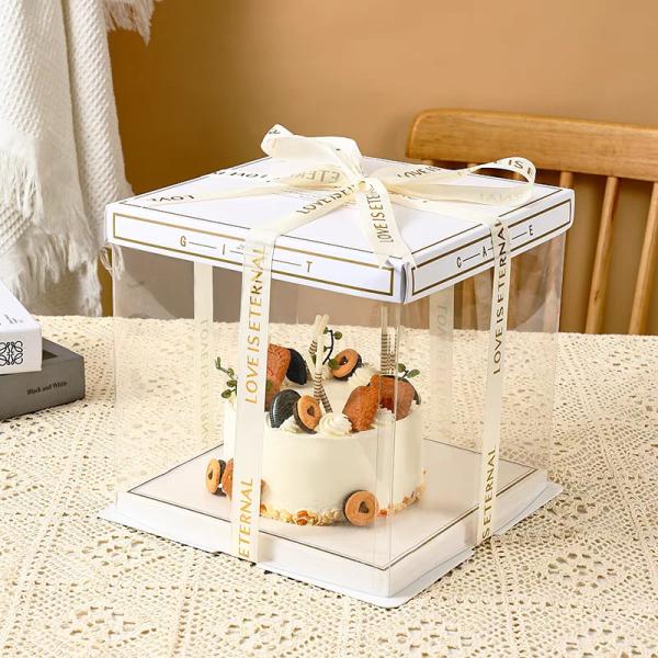 Custom Made Cake Packaging Boxes With Printing And CMYK / Pantone