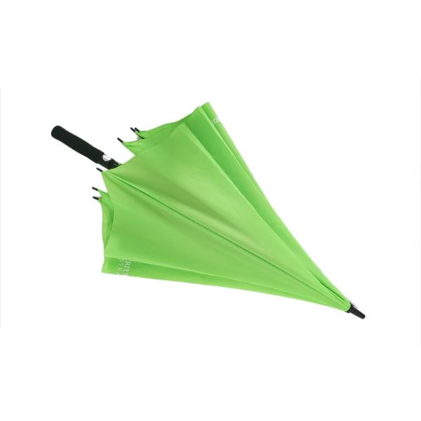 Buy Green Promotional Golf Umbrellas Black Fiberglass Frame And Skidproof Top at wholesale prices