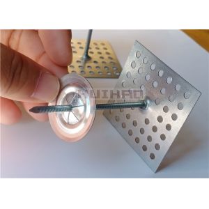 Quality 75mm Insulation Hangers With Perforated Base Fixing Insulation Material To Wall &amp; Ceiling for sale