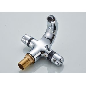 ROVATE Thermostatic Dual Handle Bathroom Basin Mixer Bubble Aerator