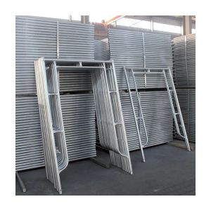 American 1700mm 1219 Painted Galvanized Steel Ladder Frame Scaffolding Frame