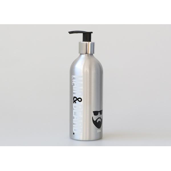 Pump Aluminum Cosmetic Bottles , 100ML 300 Ml 500ML Aluminum Bottle Packaging Body Lotion