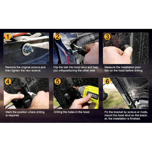 Jeep Wrangler JK Front Hood Auto Gas Struts Jeep Hood Lift Support 19.7 Inch 2PCS