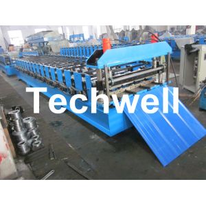 Metal Roofing Sheet Cold Roll Forming Machine with Hydraulic Post Cutting