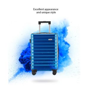 Drawbars Included and Durable Deep Green Textured Unisex Business Luggage