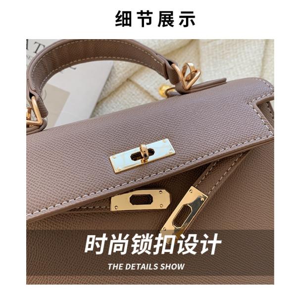 NEW FASHION WINTER TEXTURE WOMEN'S BAG SIMPLE SHOULDER BAG FASHION CROSS-BODY KELLY BAG