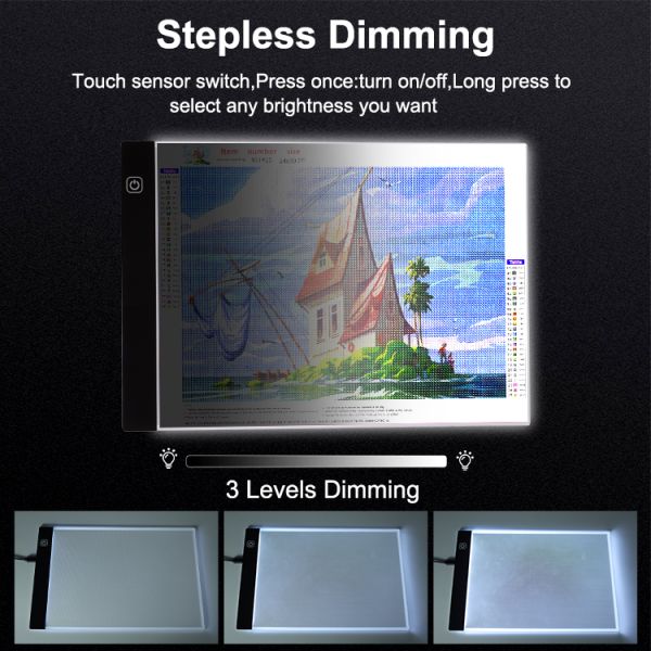 Led Component Light Source Ultra Slim Dimmable Table Trace Board Pmma Acrylic Led Light Pad For Diamond Painting Drawing