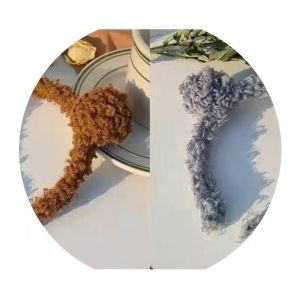 Female Antislip Bear Ear Plush Hairpin Face Washing Plush Headband