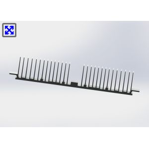 Sandblasting Extruded Aluminum LED Heatsink Profiles Square Shape ISO Standard