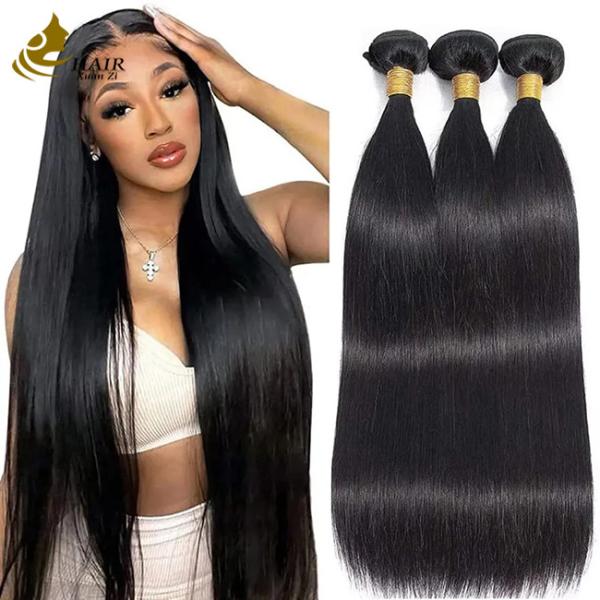 Buy Grade 12A Brazilian Indian 100% Raw Remy Virgin Human Hair Extension Natural Black at wholesale prices
