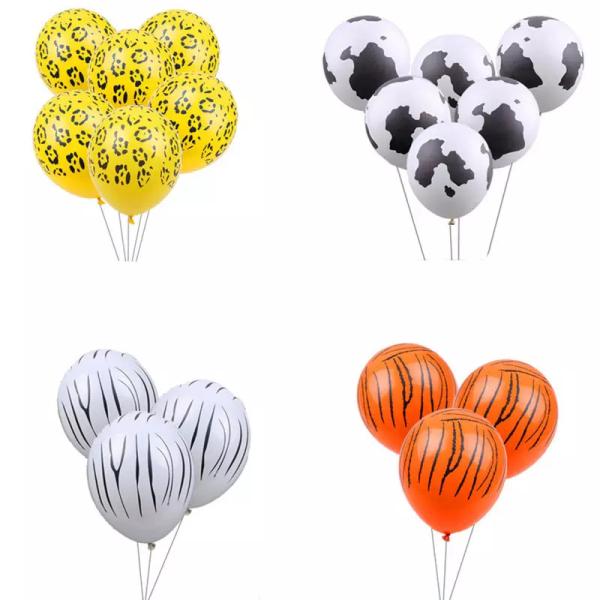 Buy 12 Inch 2.8 Gram Thick Five Face Cow Print Latex Balloon for Party at wholesale prices