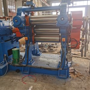 Rubber Sheet Three Roll Calender Machine 3 Roll PLC Controlled
