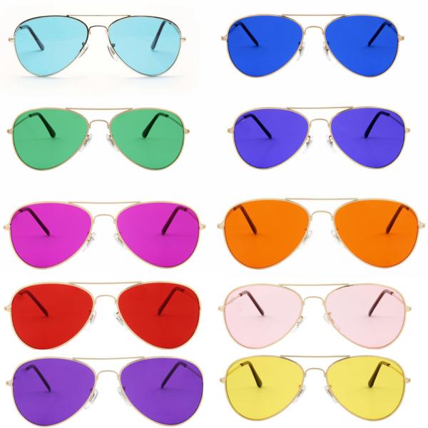 Buy Color Tinted Glasses Light Therapy Sunglasses Irlen Syndrome Glasses at wholesale prices