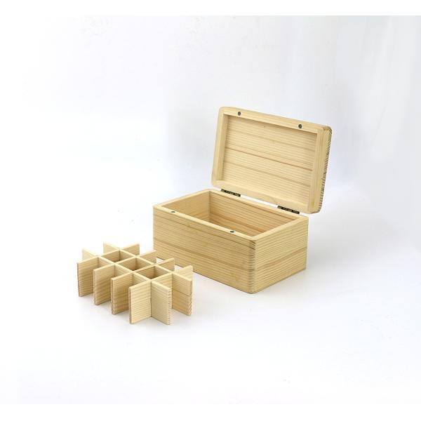 32 Holes Recyclable Aromatherapy Oil Storage Box Pine Wood Laser Engrave Gift Packing Box