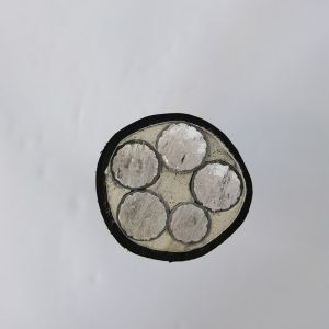 Black Aluminum 5 Core YJLV Underground Electrical Cable IEC60502