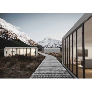 Prefab Light Steel Frame Overwater Bungalows Modular Hotel Unit Lodges