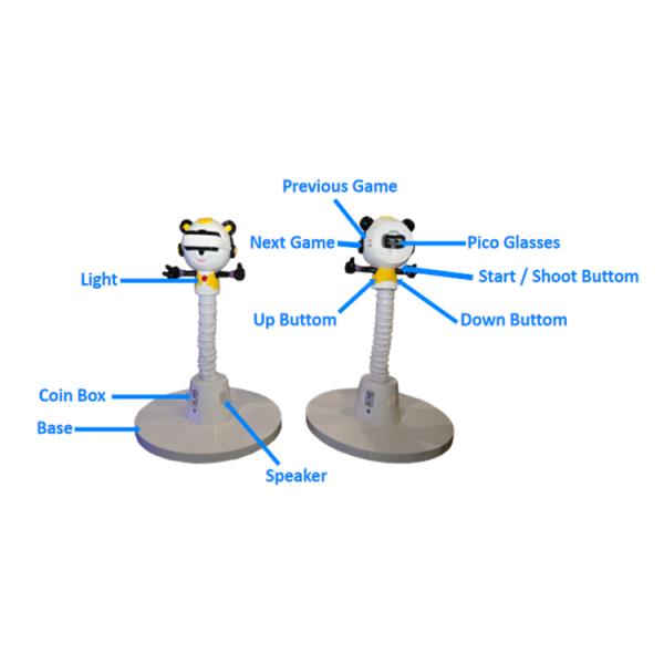 Self Service Kid Virtual Reality Simulator 9D One Player Adjust Height