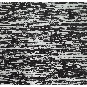 Bright Silver Imitation Bark 50D Mechanical Bullet Fabric (Black)
