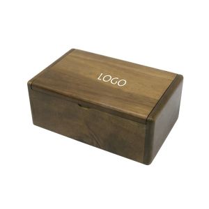 Wooden Watch Box Handicraft Box With Metal Hinge And Magnet(Retro Color)