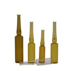 Clear Ampoule Vial Empty Pharmaceutical Glass Medication Ampoules