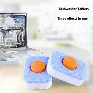 Quality Special Three In One Dishwasher Cleaner Tablets Solid Low Temperature Effective Decontamination OEM For Dishwashers for sale