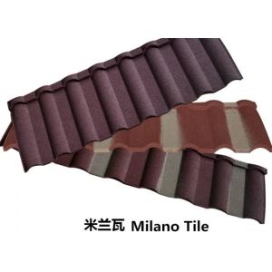 Weather Resistant Colorful Stone Tiles Roofing 0.2mm Thickness