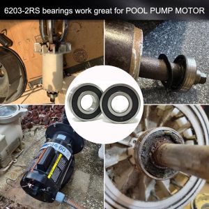 Customized Clearances 6205 2RS Single Row Ball Bearing