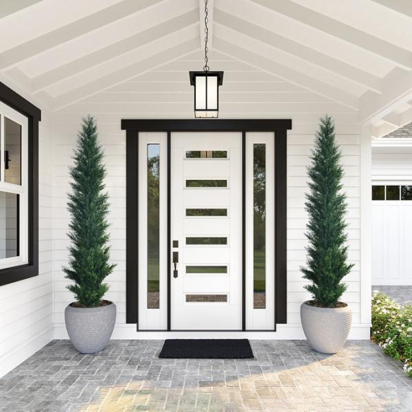 120-200cm Custom Size Artificial Cypress Evergreen In All Seasons Potted Floor Plants