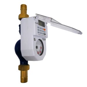 China Residential DN15 R160 STS Prepaid Water Meter With Brass Body on sale