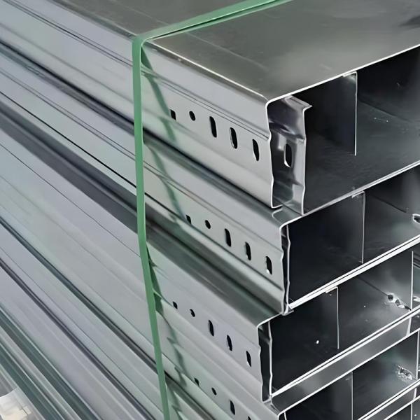 High Corrosion Resistance Aluminum Cable Tray With Straight Slot Type