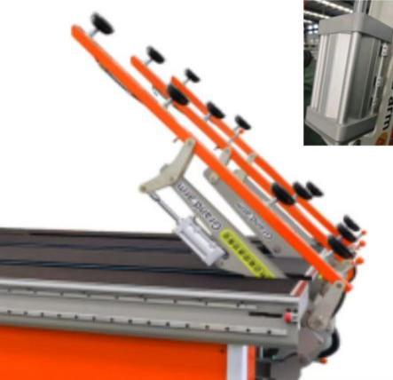 3-19mm Float Glass CNC Cutting Machine , Decorative Glass Machine With Two Worktables